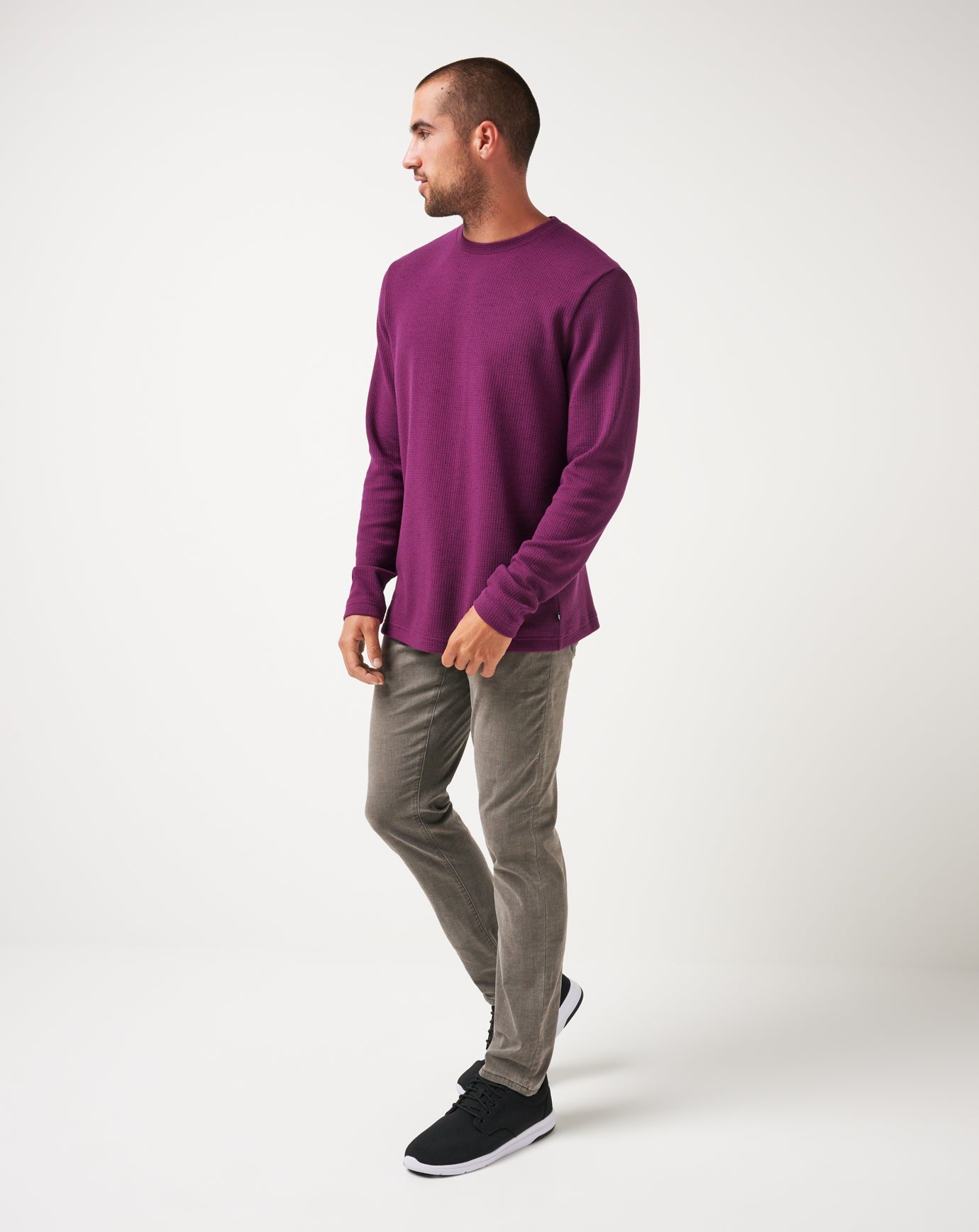 Travis Mathew Burnley Cloud Waffle Crew