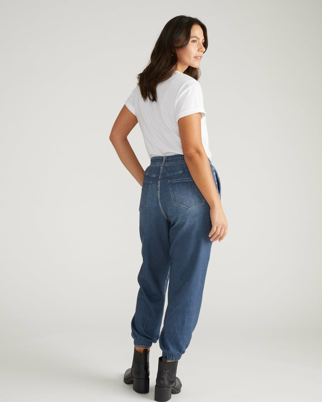 Universal Standard Sweatpant Jogger Jeans - Saddle Blue