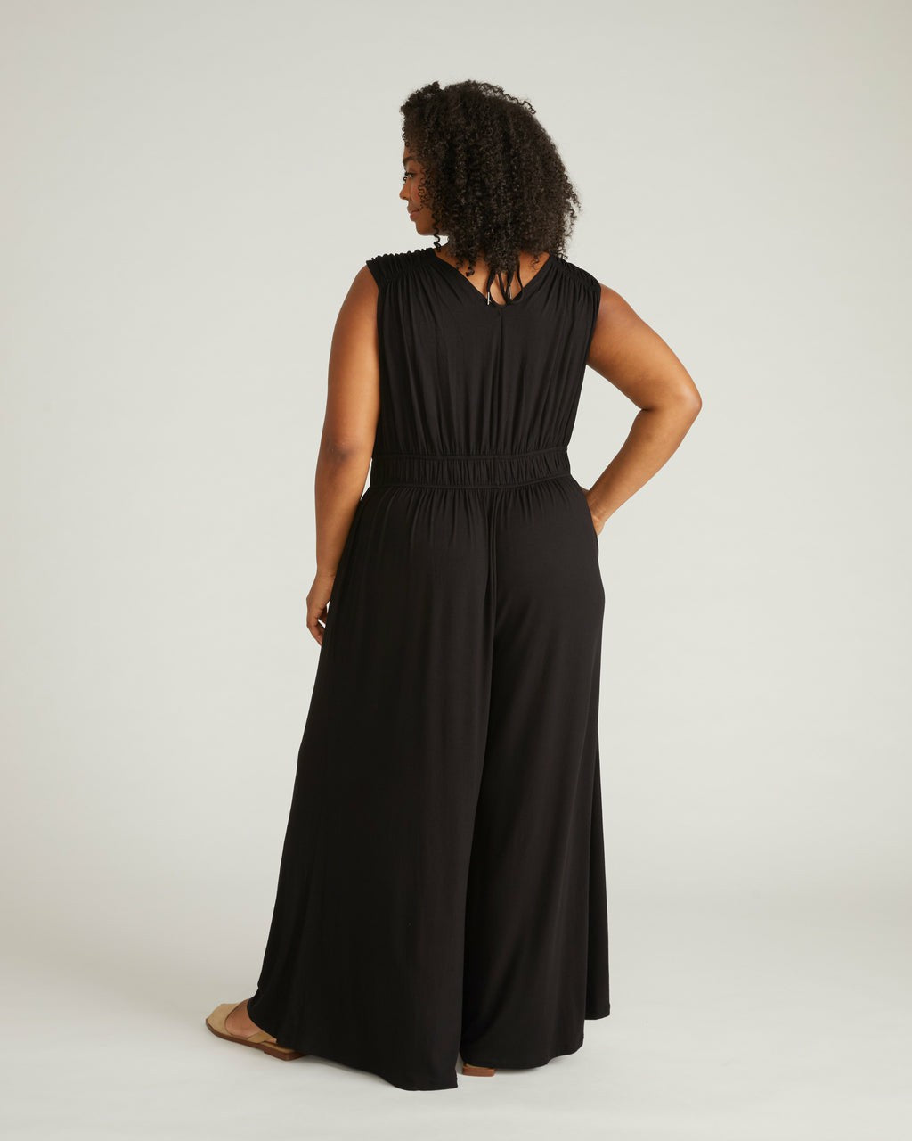 Universal Standard Zoey Liquid Jersey Jumpsuit - Black