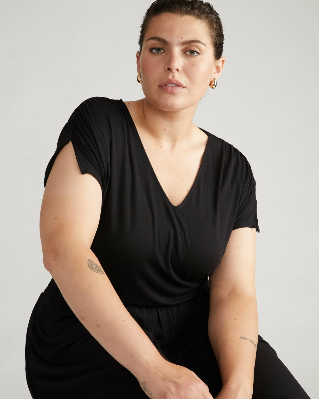 Universal Standard Minetta Liquid Jersey Dress - Black