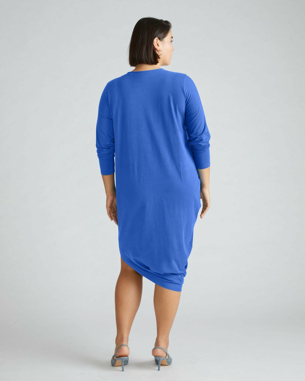 Universal Standard Iconic Long Sleeve V-Neck Geneva Dress - Lapis