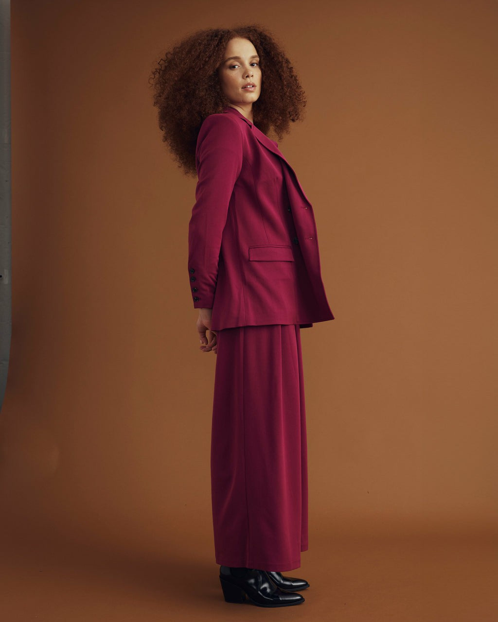Universal Standard All Day Palais Wide Leg Pants - Goji Berry
