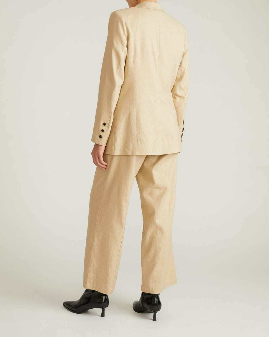 Universal Standard Coastal Linen Blend Blazer - Danish Coffee