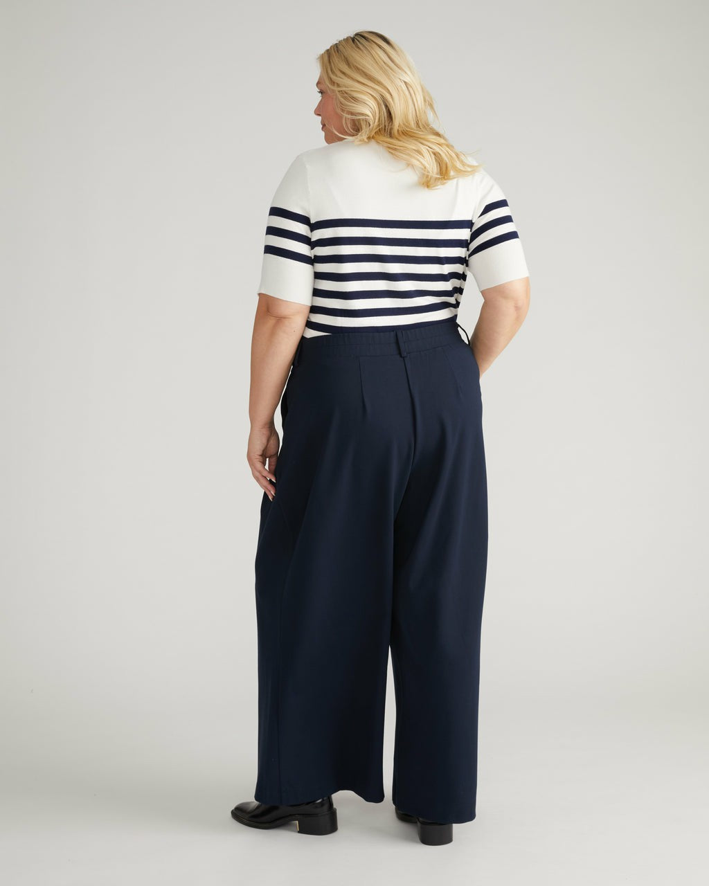 Universal Standard Palais Wide Leg Ponte Pants - Navy