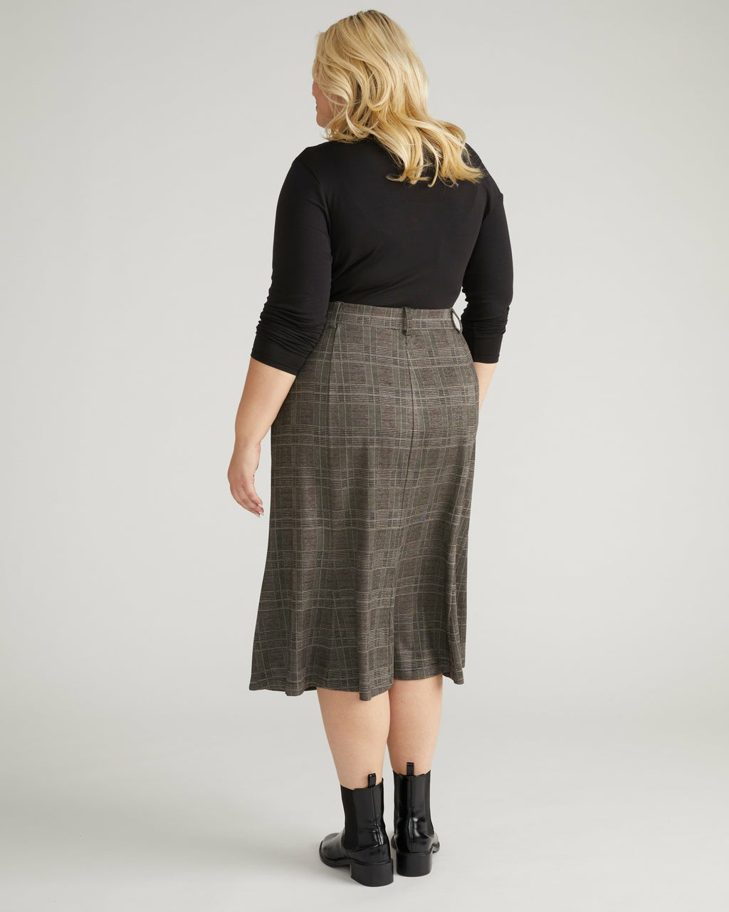 Universal Standard Carla Ponte Skirt - British Plaid