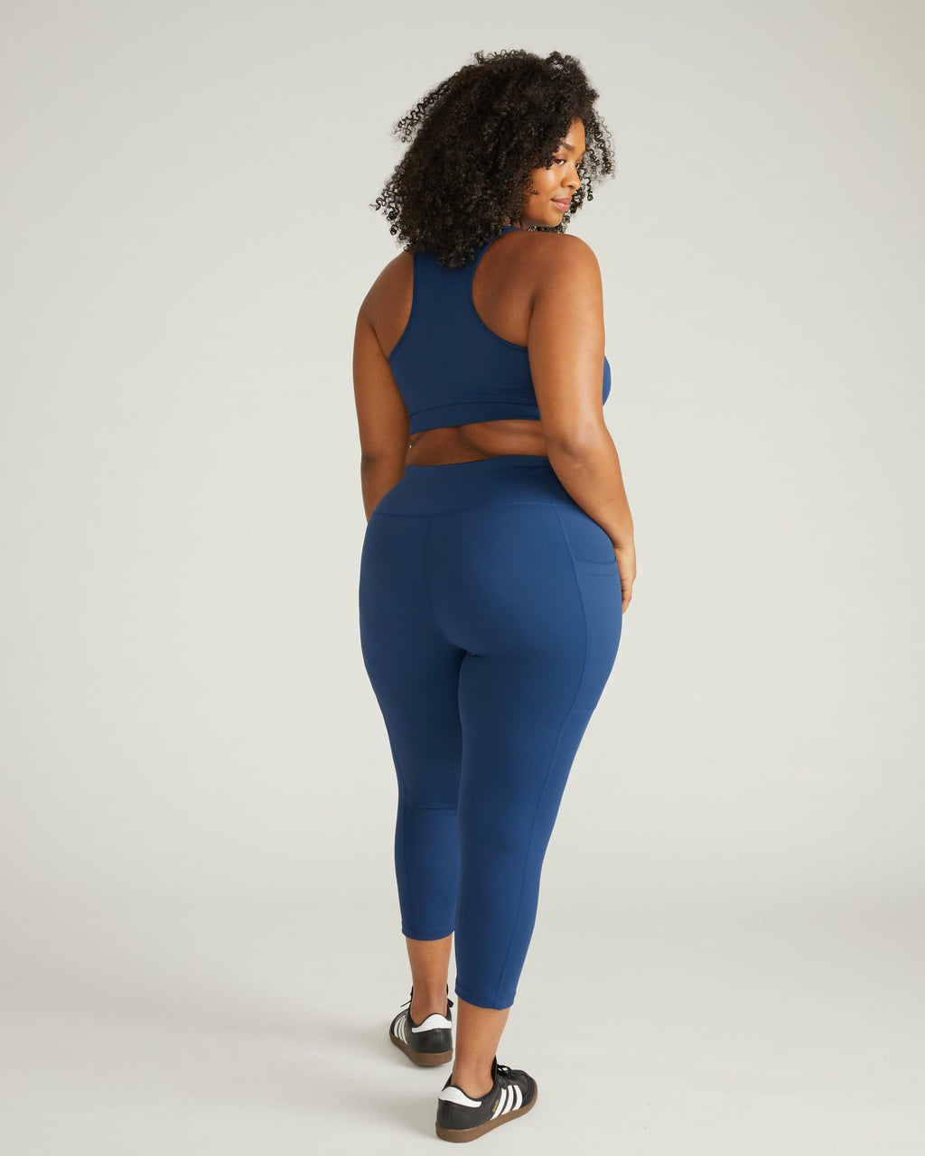 Universal Standard Next-to-Naked Cropped Pocket Legging - Pageant Blue