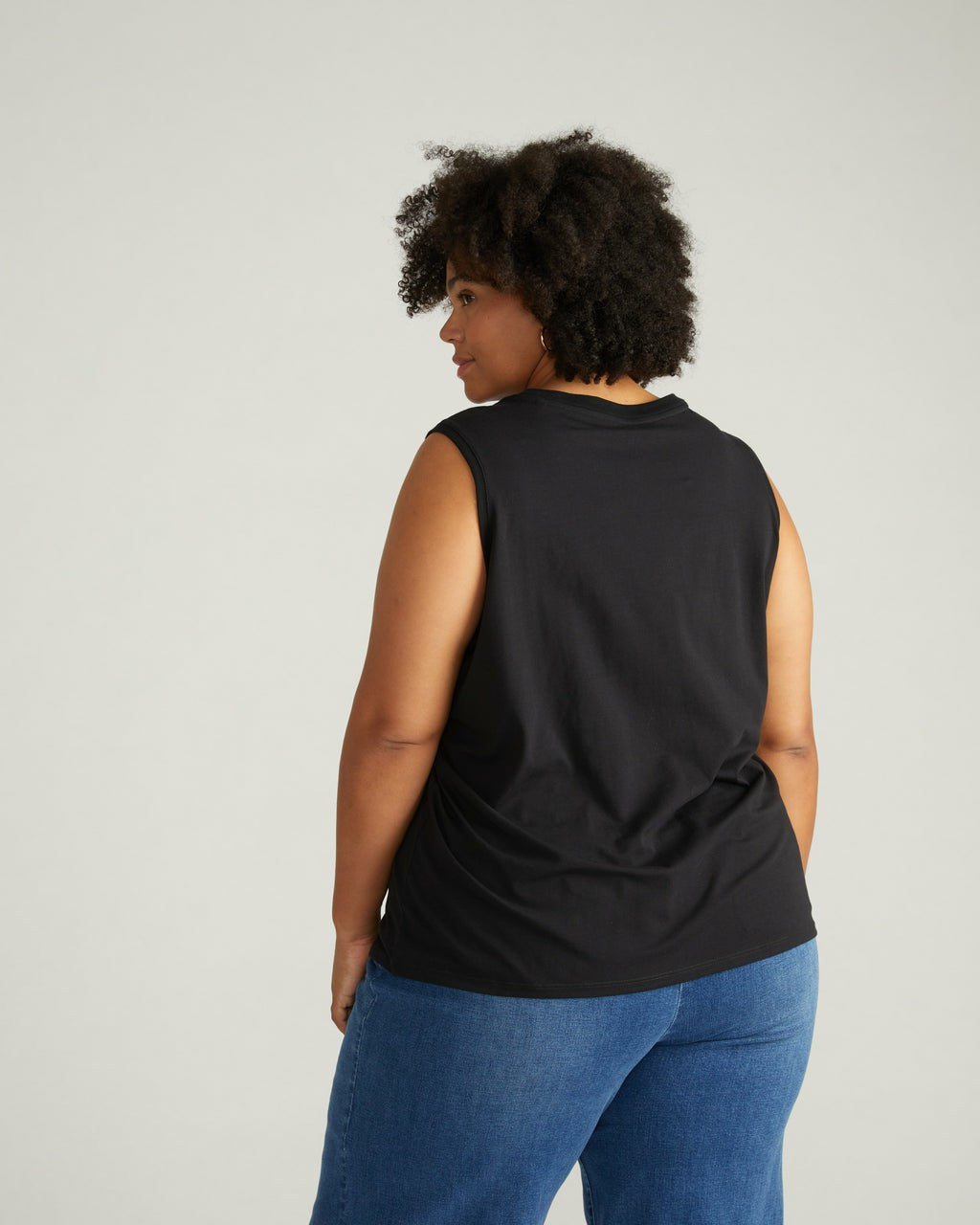 Universal Standard Patti Muscle Tank - Black