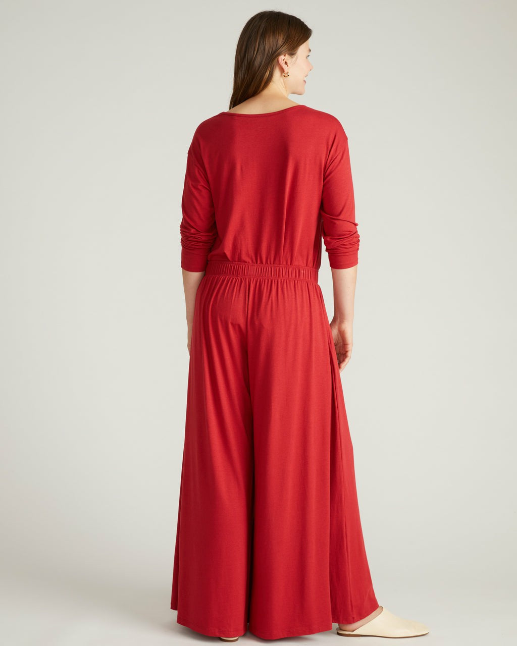 Universal Standard Isadora Wide Leg Lounge Pants - Raspberry