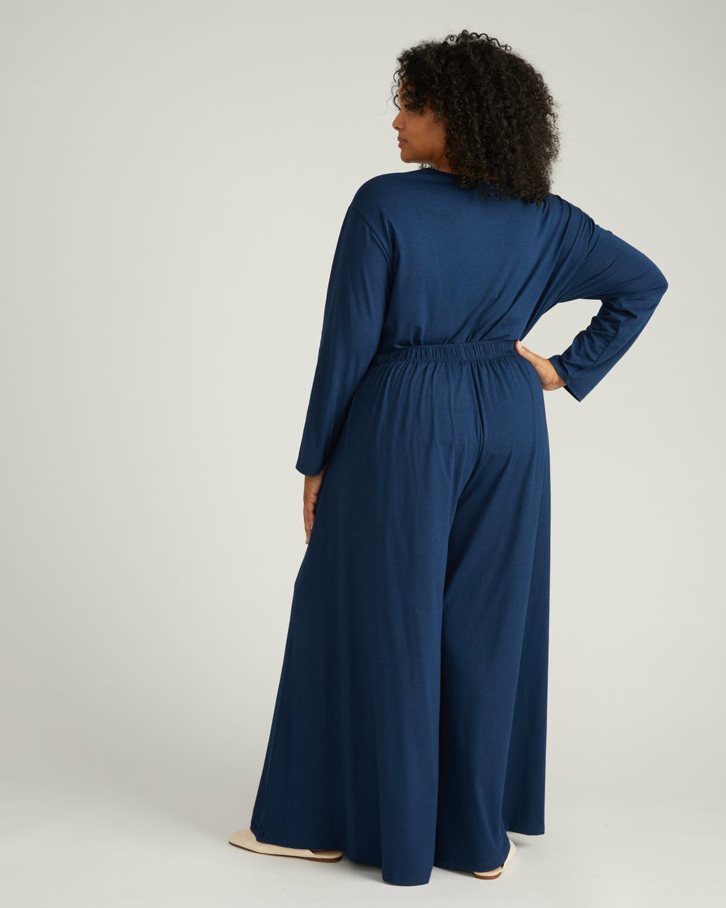 Universal Standard Isadora Wide Leg Lounge Pants - Pageant Blue
