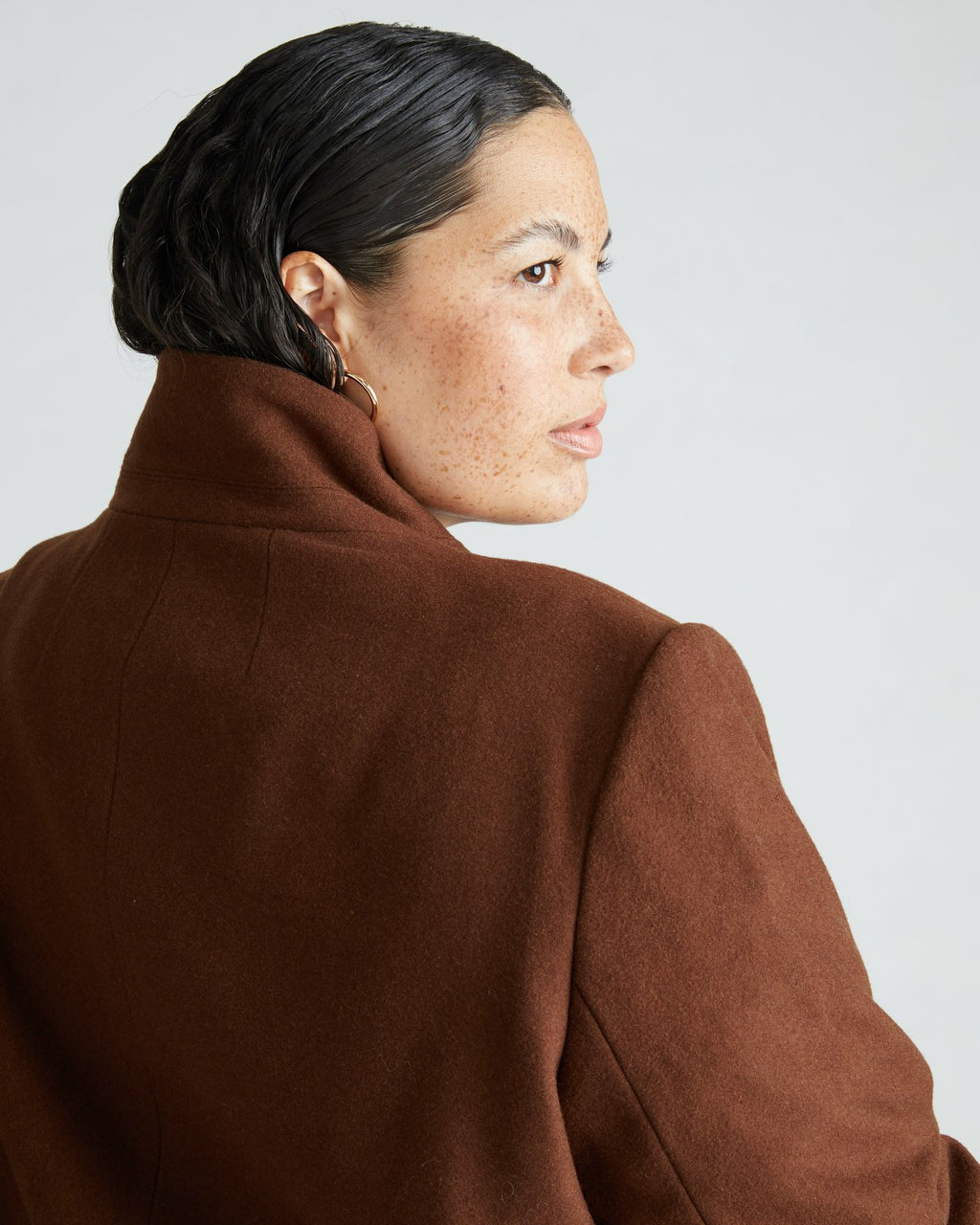 Universal Standard Beas Coat - Grizzly