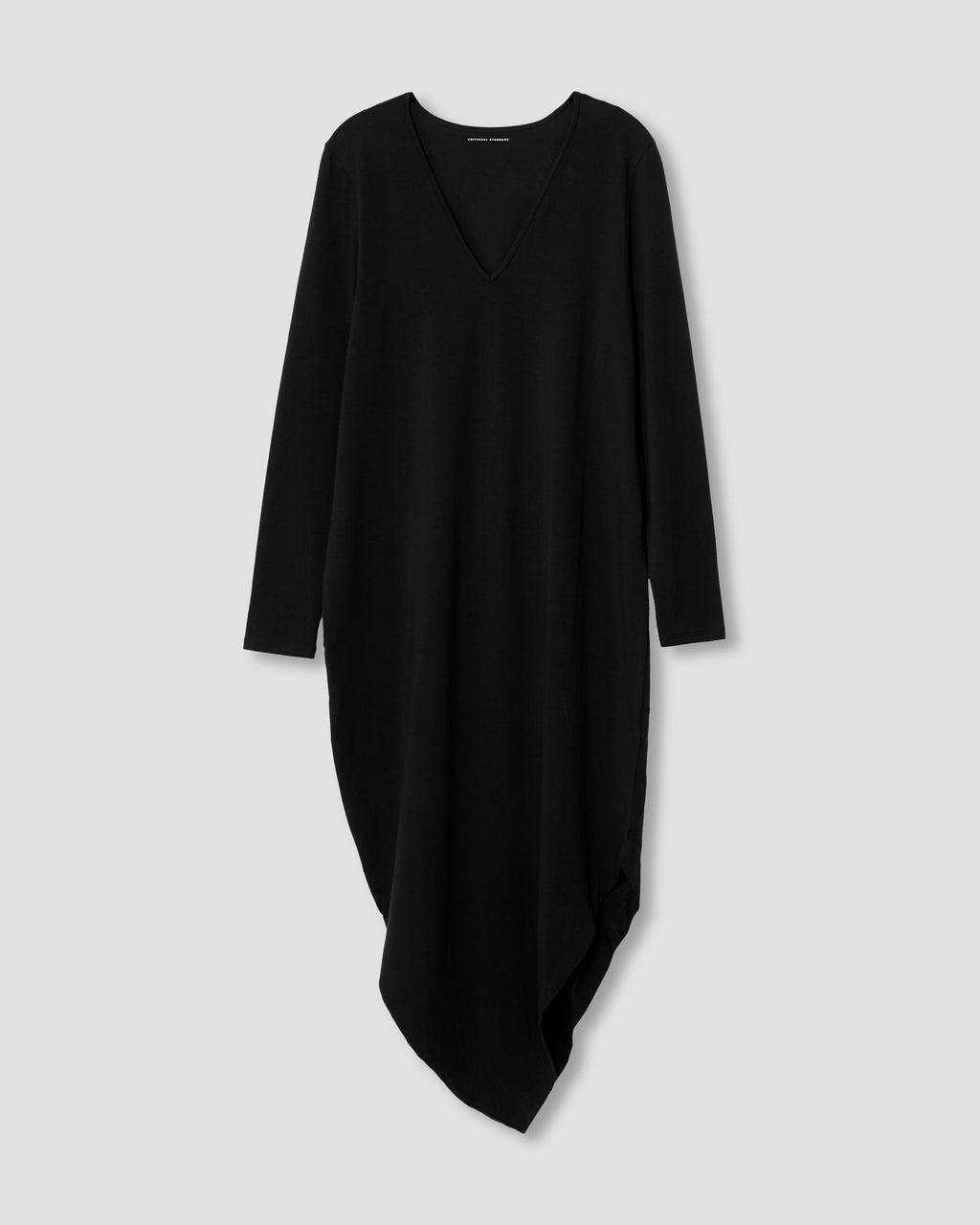 Universal Standard Iconic Long Sleeve V-Neck Geneva Dress - Black