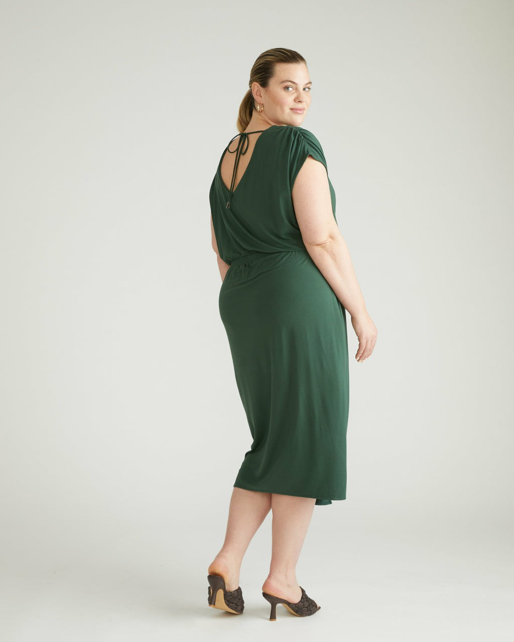 Universal Standard Havana Divine Jersey Dress - Conifer