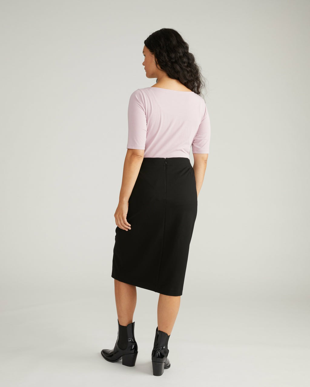 Universal Standard Anya Ponte Skirt - Black