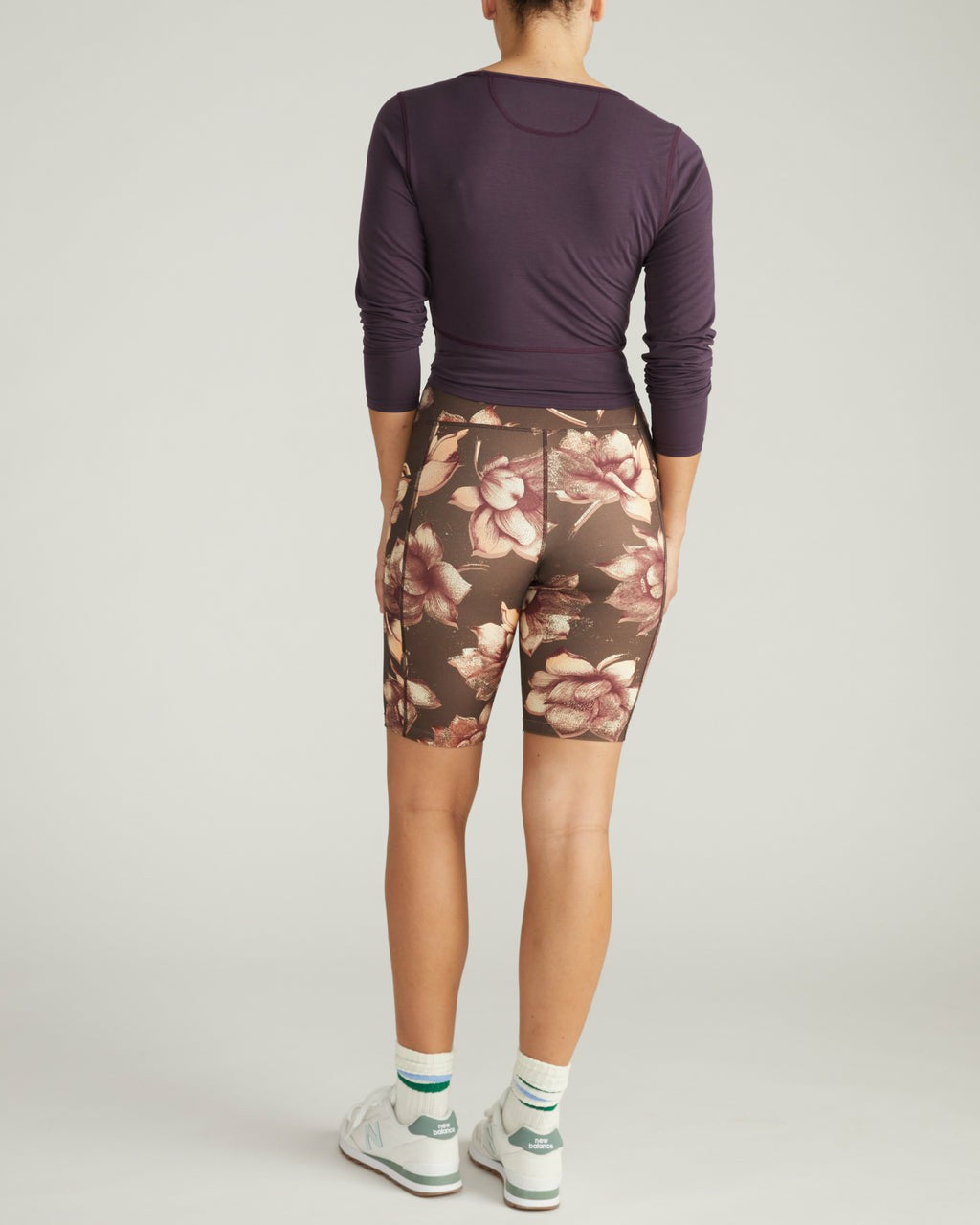 Universal Standard Next-to-Naked Bike Shorts - Lotus Print