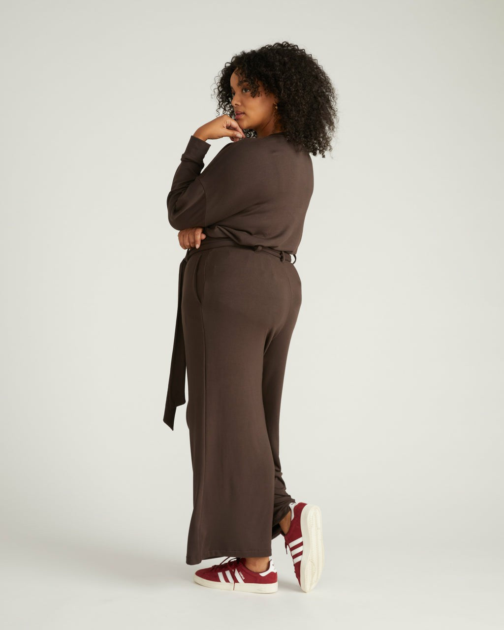 Universal Standard TravelKnit Wide Leg Pants - Espresso