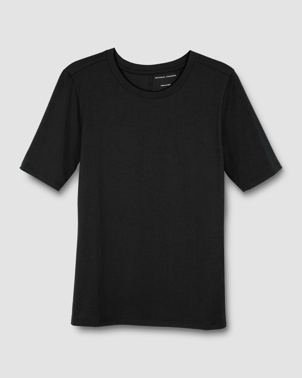 Universal Standard Maia Stovepipe Sleeve Tee - Black