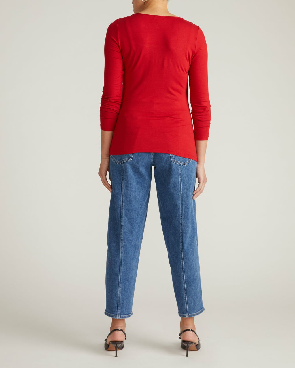 Universal Standard Agatha Liquid Jersey Top - New York Red