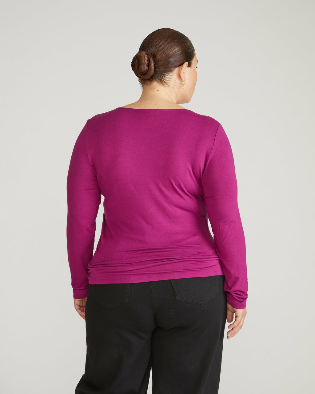 Universal Standard Agatha Liquid Jersey Top - Rothko Purple