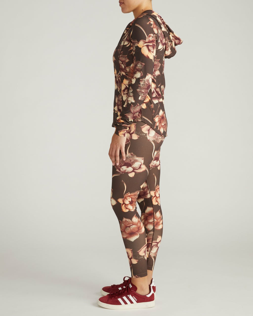 Universal Standard Next-to-Naked Hooded Zip Jacket - Lotus Print