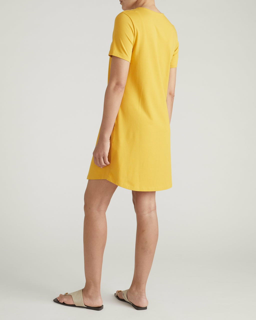 Universal Standard Halie T-Shirt Dress - Goldenrod