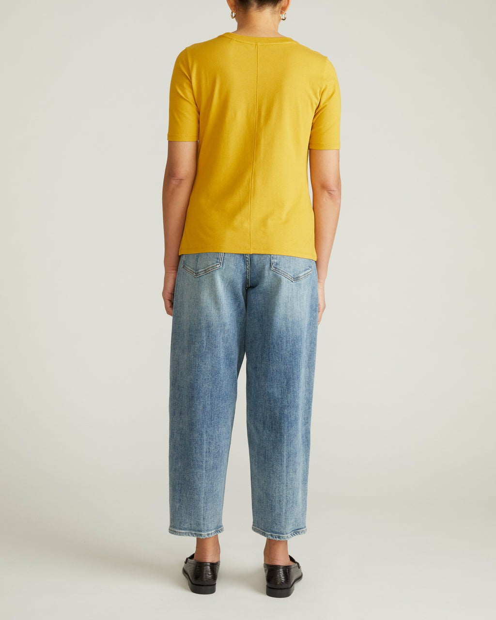 Universal Standard Maia Stovepipe Sleeve Tee - Yellow Ochre