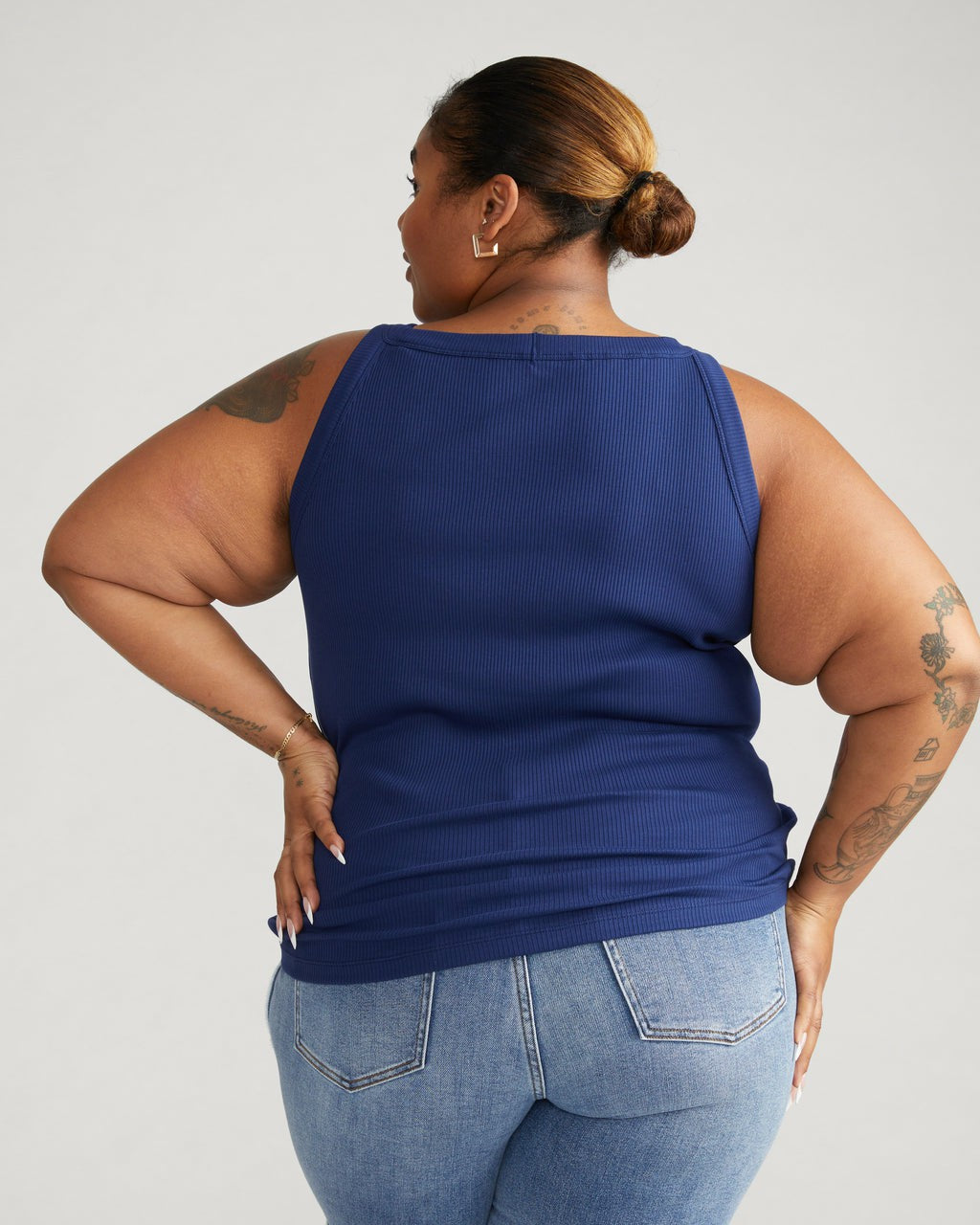 Universal Standard Roitfeld Ribbed Tank - Cenote