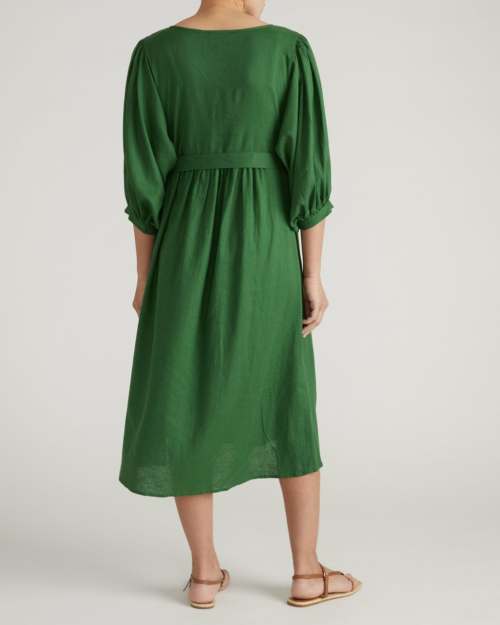 Universal Standard Amparo Linen Blend Dress - Jardin