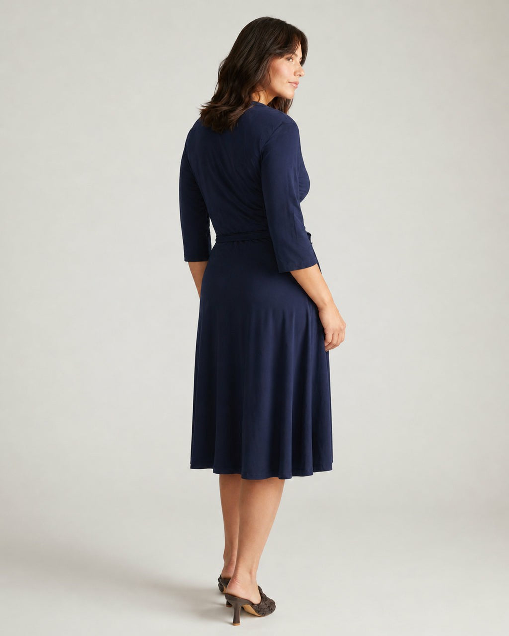Universal Standard The Divine Jersey Wrap Dress - Midnight