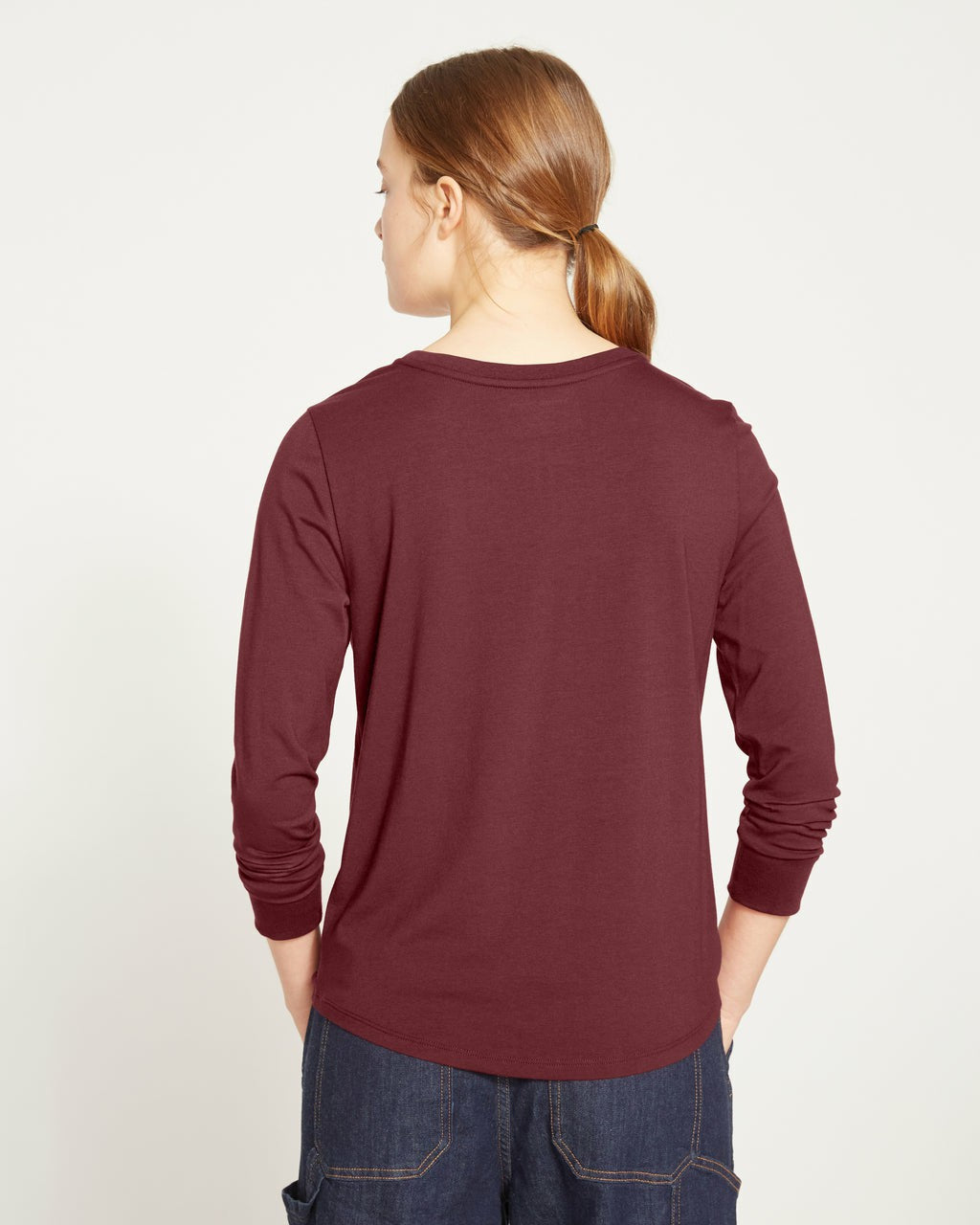 Universal Standard Long Sleeve Tee Rex - Black Cherry