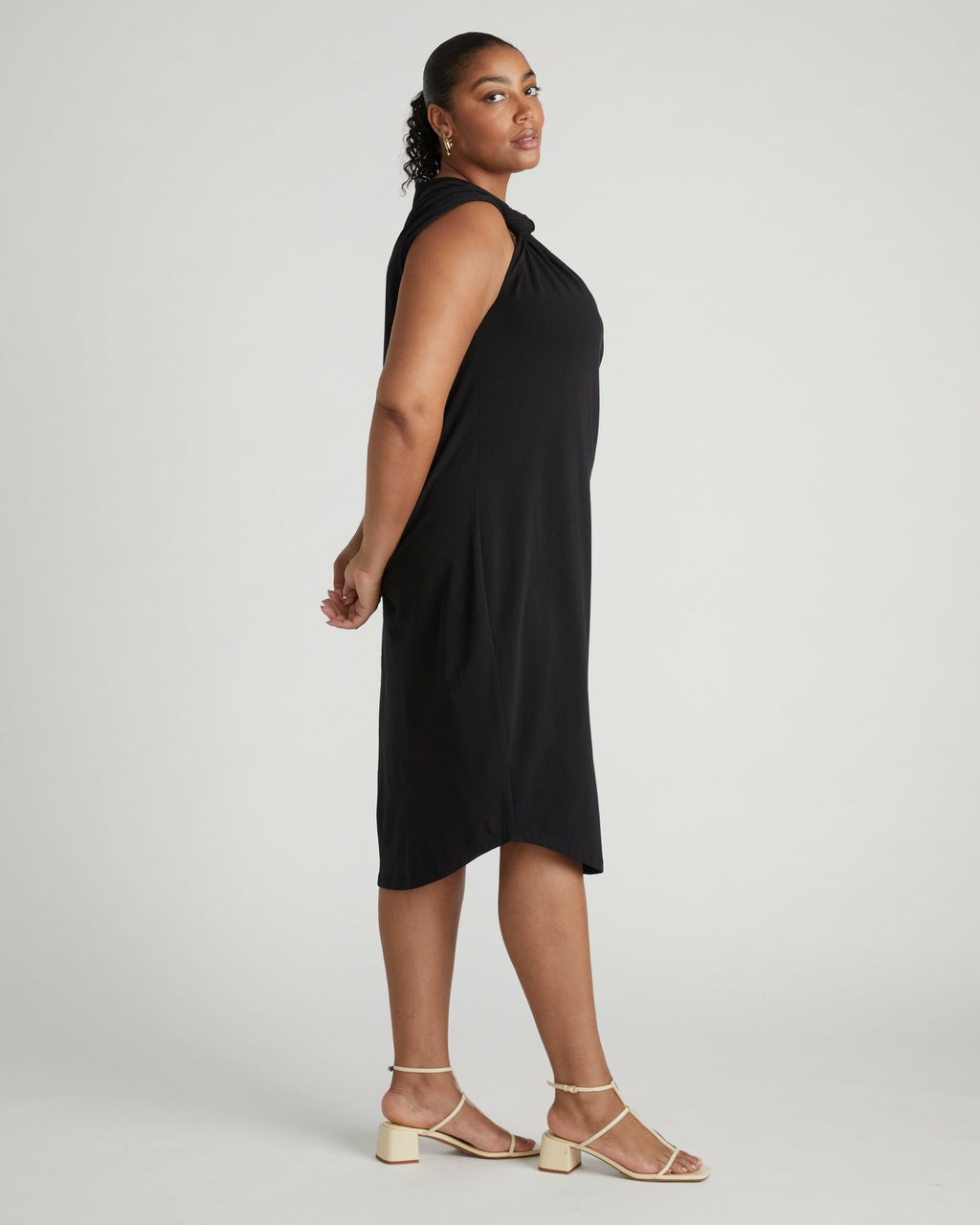 Universal Standard Shoulder Knot Dress - Black