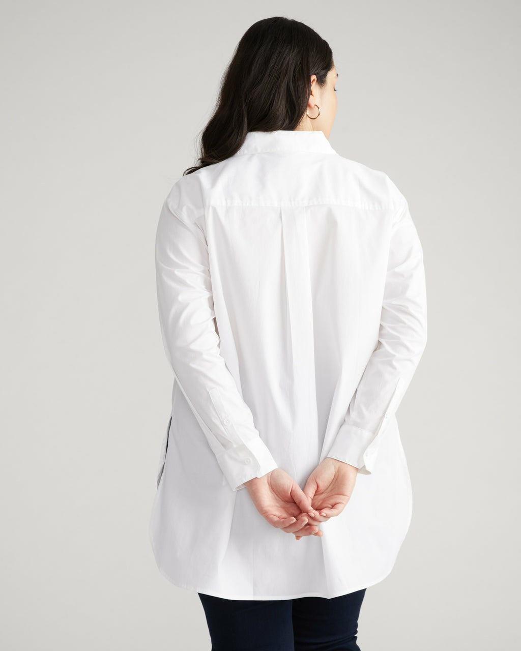 Universal Standard The Artist Poplin Shirt - White