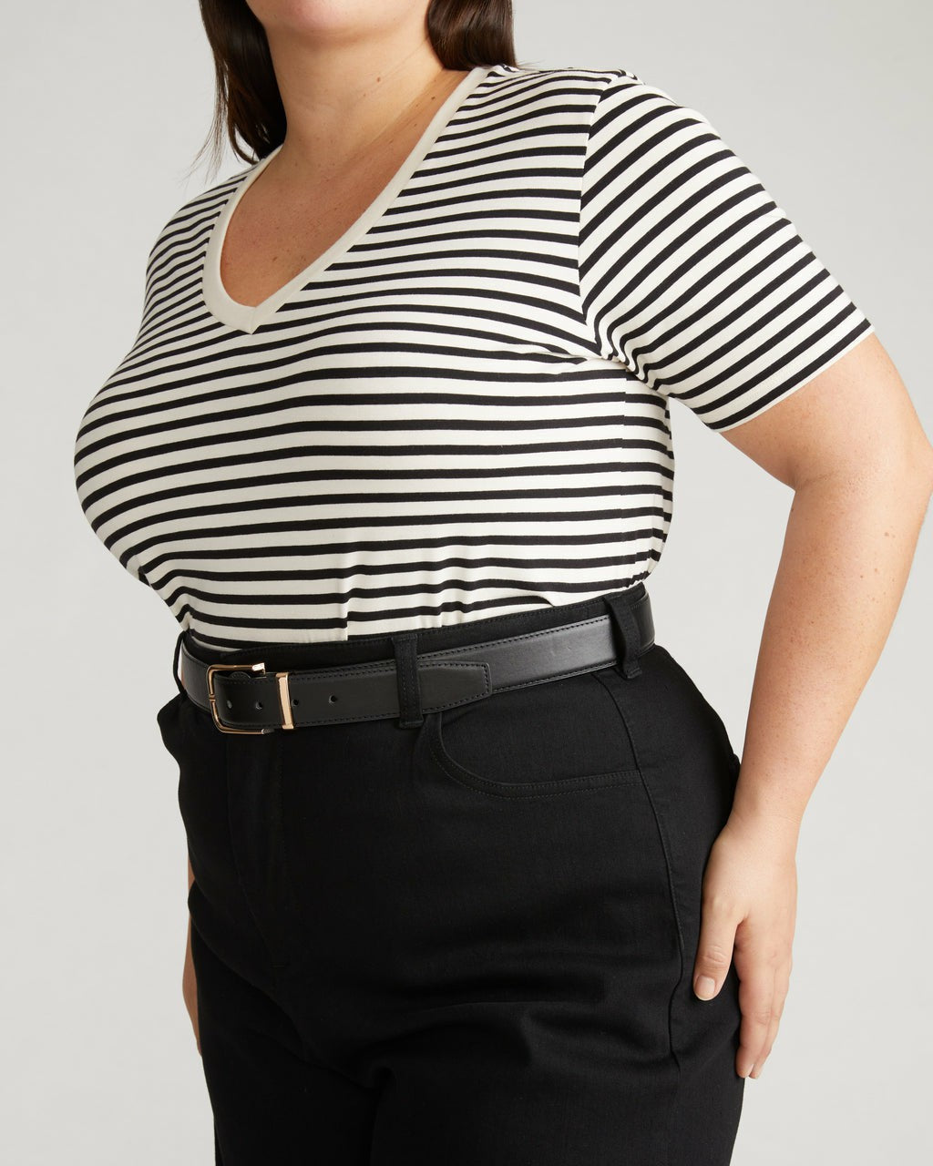 Universal Standard V Rex - Ecru/Black Stripe