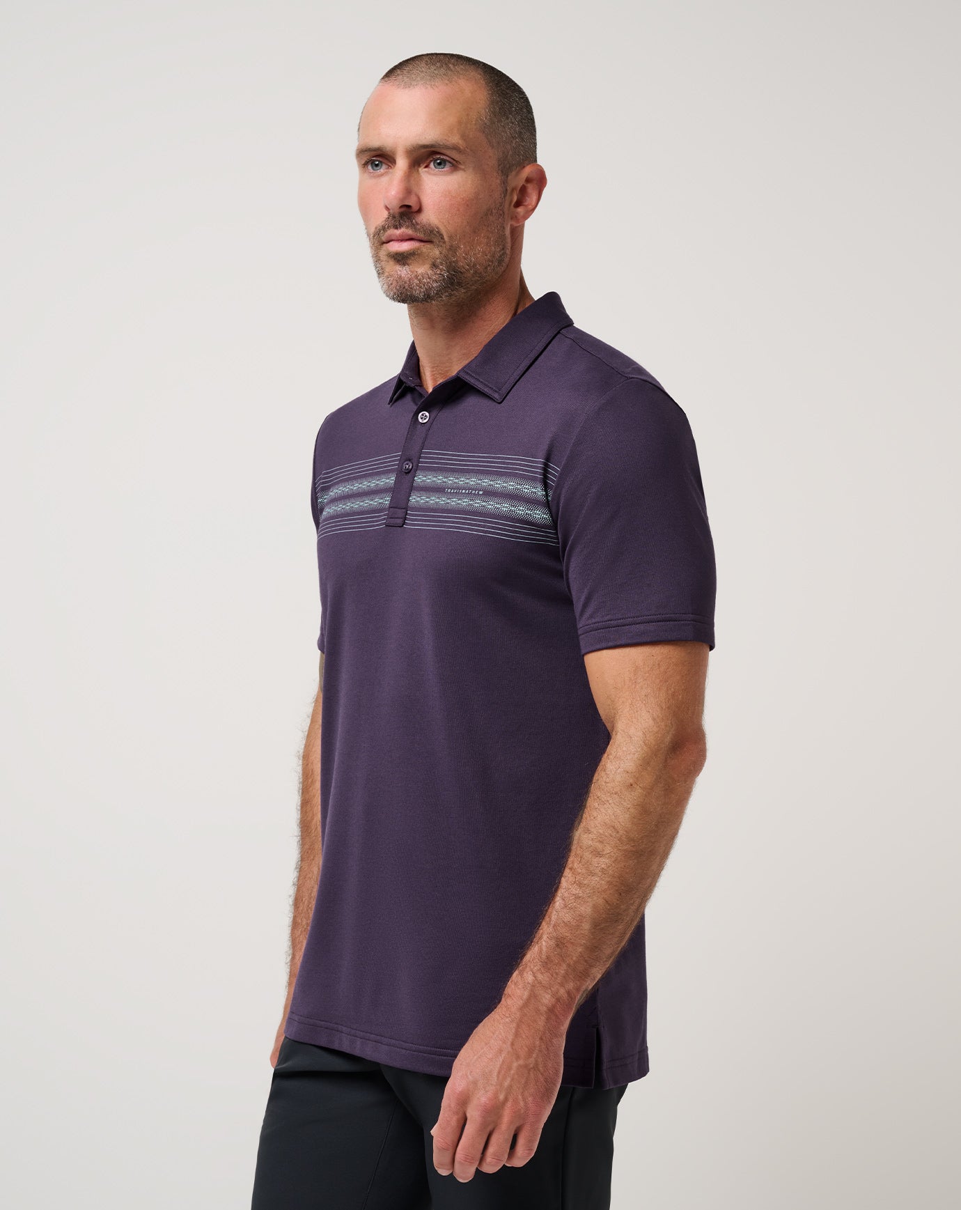 Travis Mathew Featherweight Chest Stripe Polo