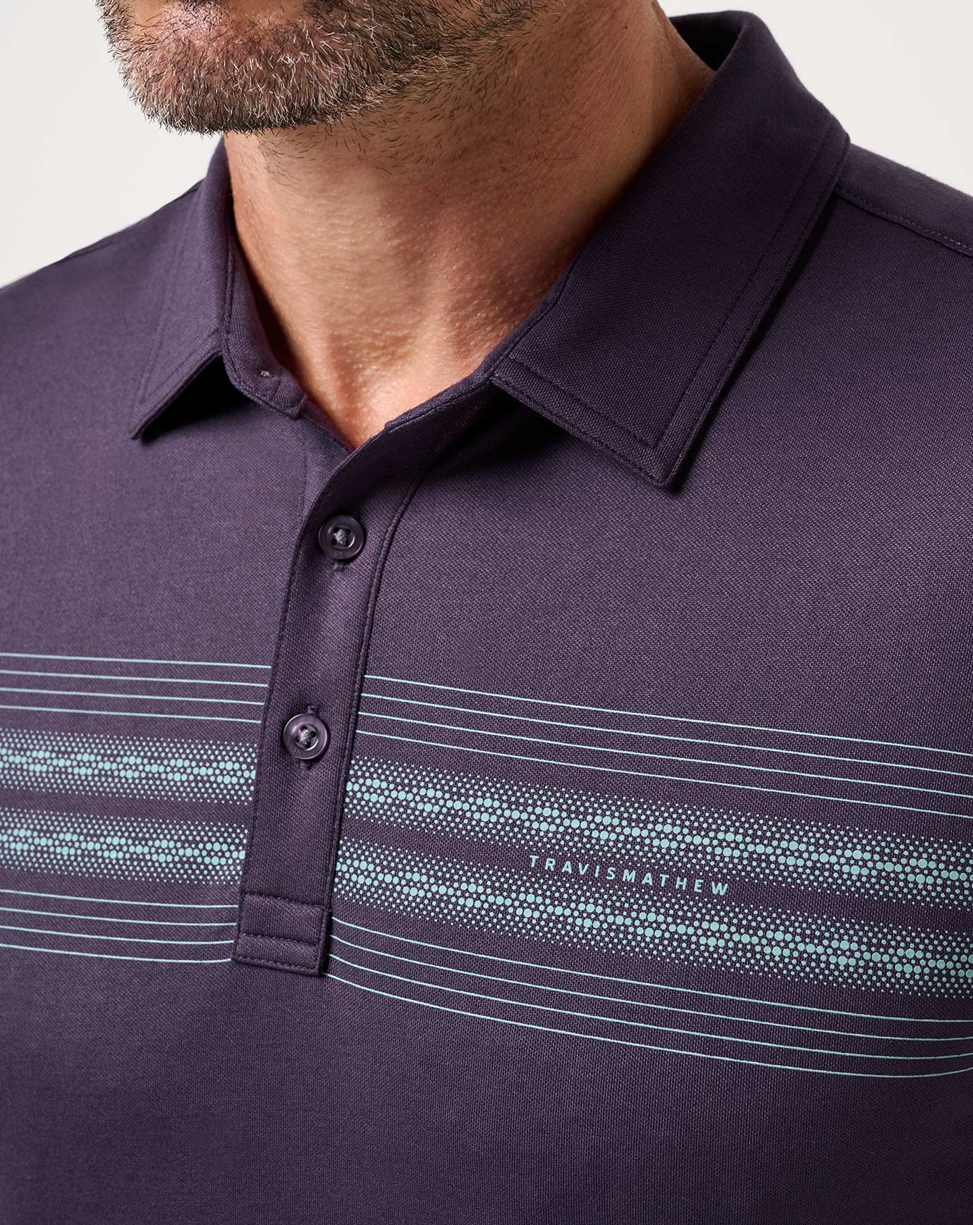 Travis Mathew Featherweight Chest Stripe Polo