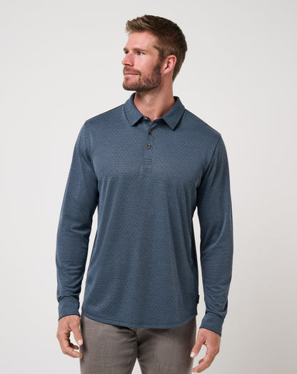 Travis Mathew Handsome Town Long Sleeve Polo