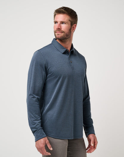 Travis Mathew Handsome Town Long Sleeve Polo