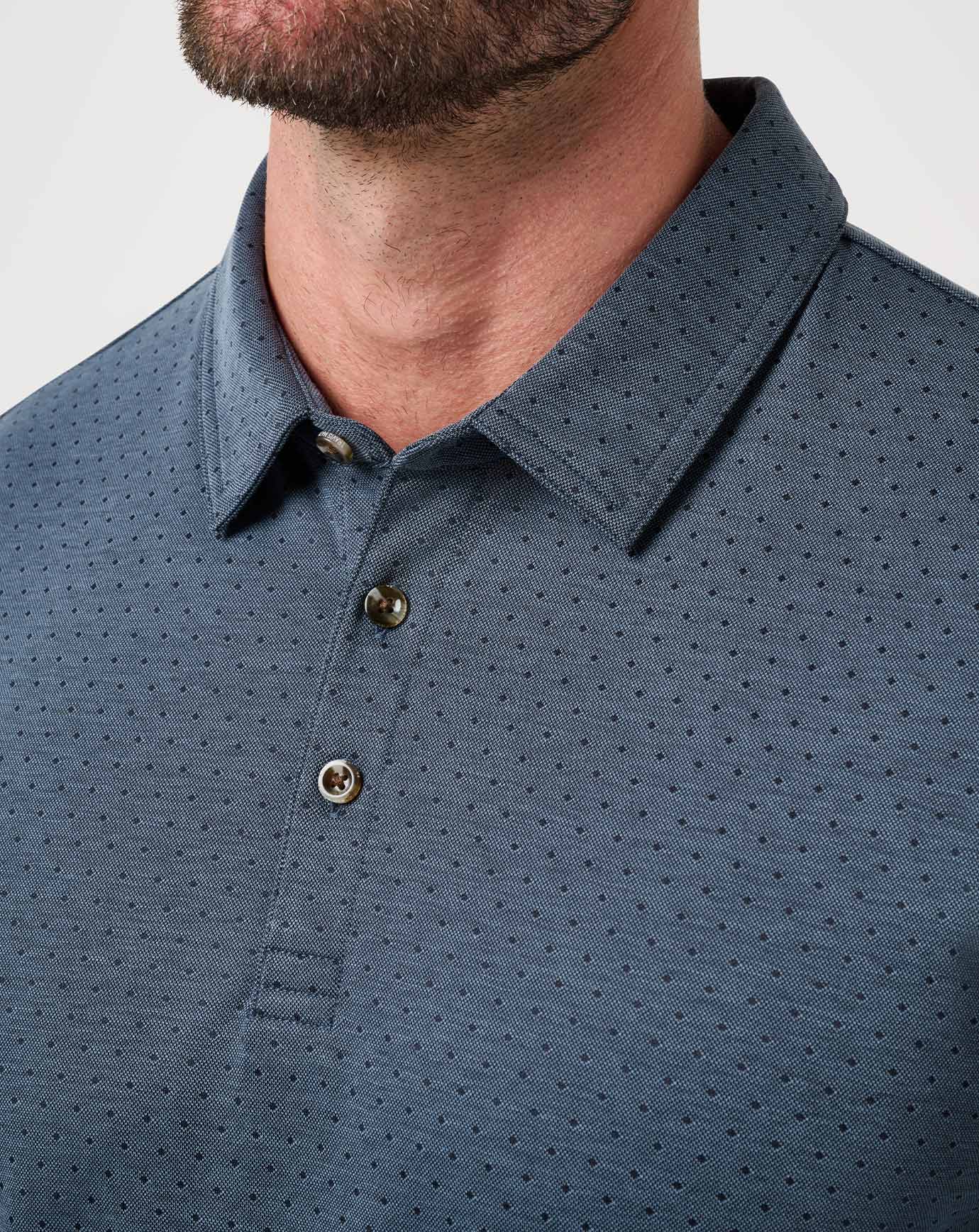 Travis Mathew Handsome Town Long Sleeve Polo