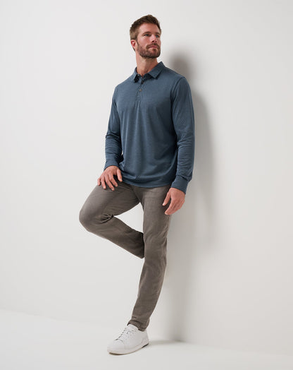 Travis Mathew Handsome Town Long Sleeve Polo