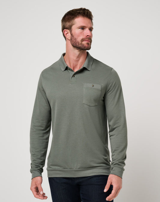 Travis Mathew December First Long Sleeve Polo