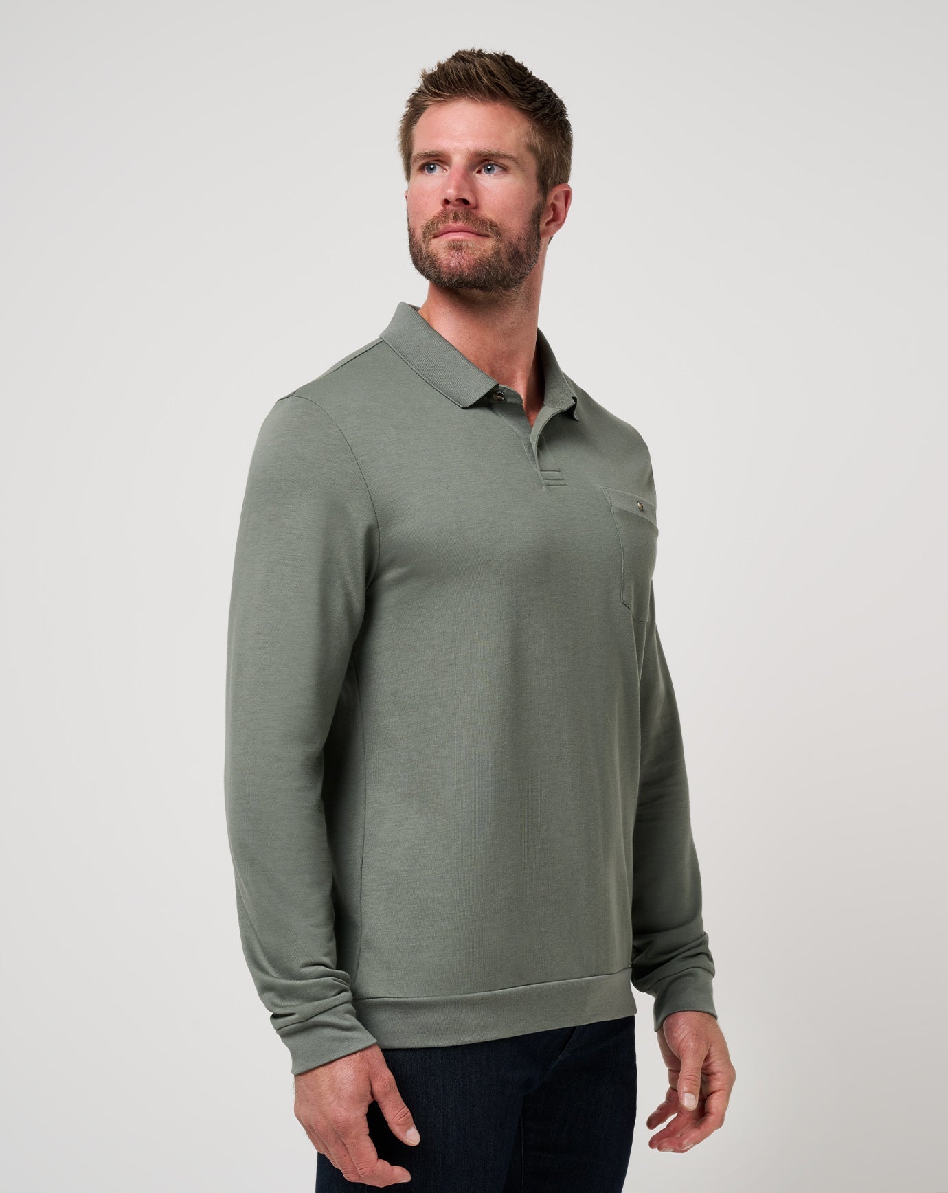 Travis Mathew December First Long Sleeve Polo