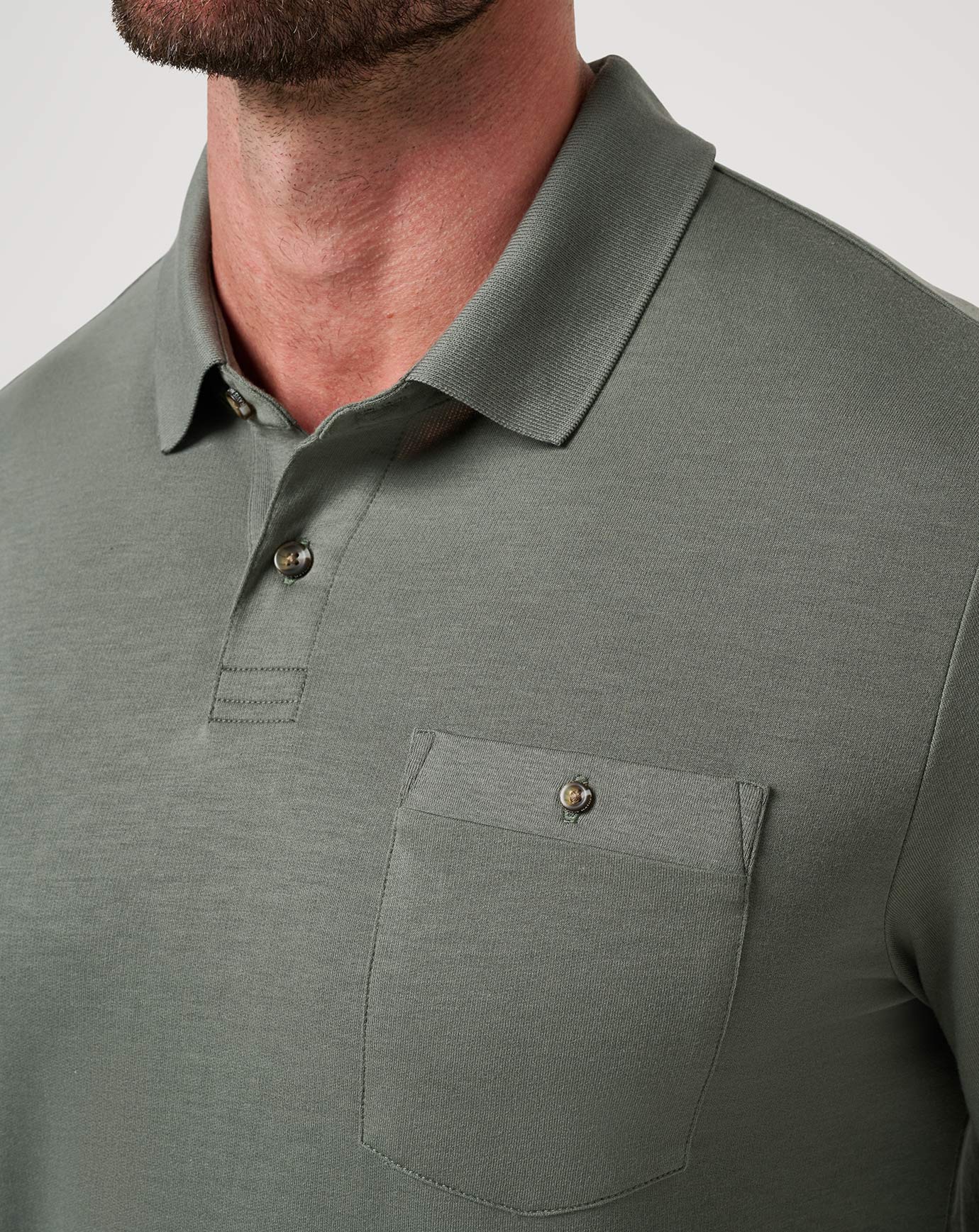 Travis Mathew December First Long Sleeve Polo