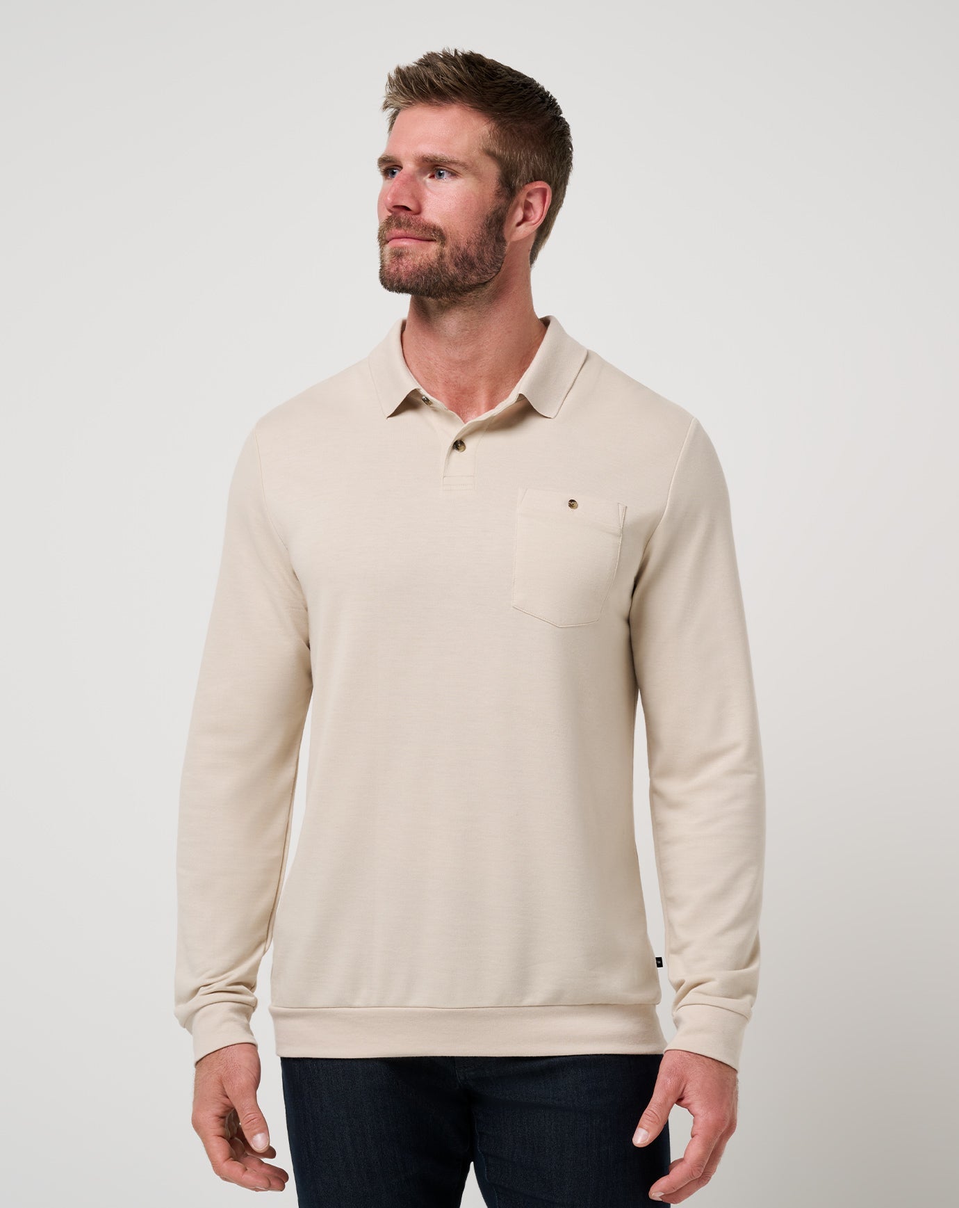 Travis Mathew December First Long Sleeve Polo