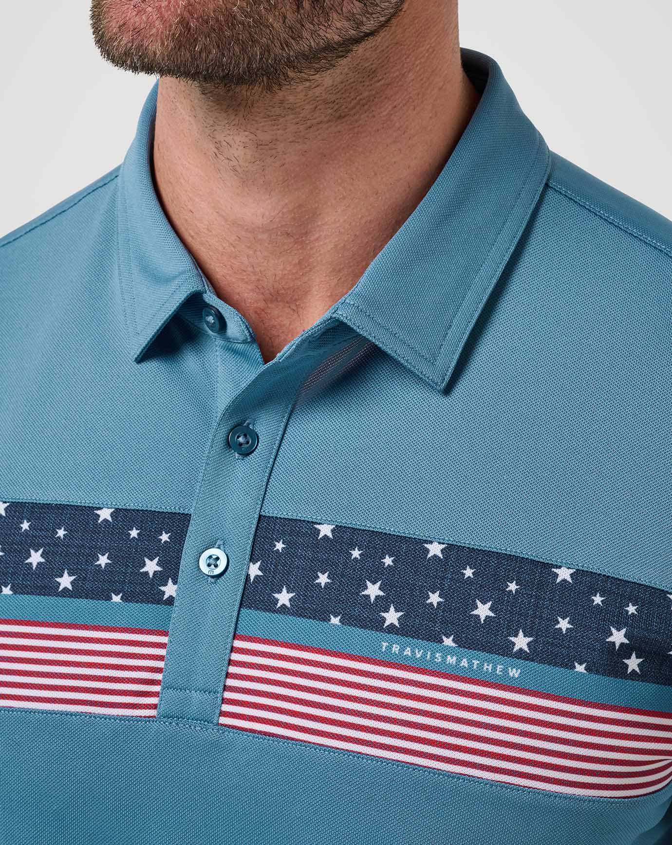 Travis Mathew Good Good Patriot Polo