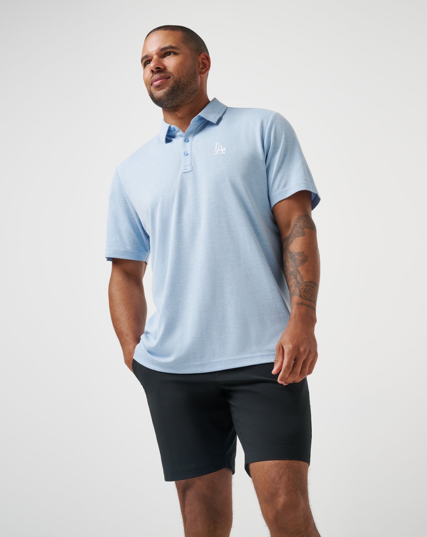 Travis Mathew Los Angeles Dodgers Playoff Pitch Polo