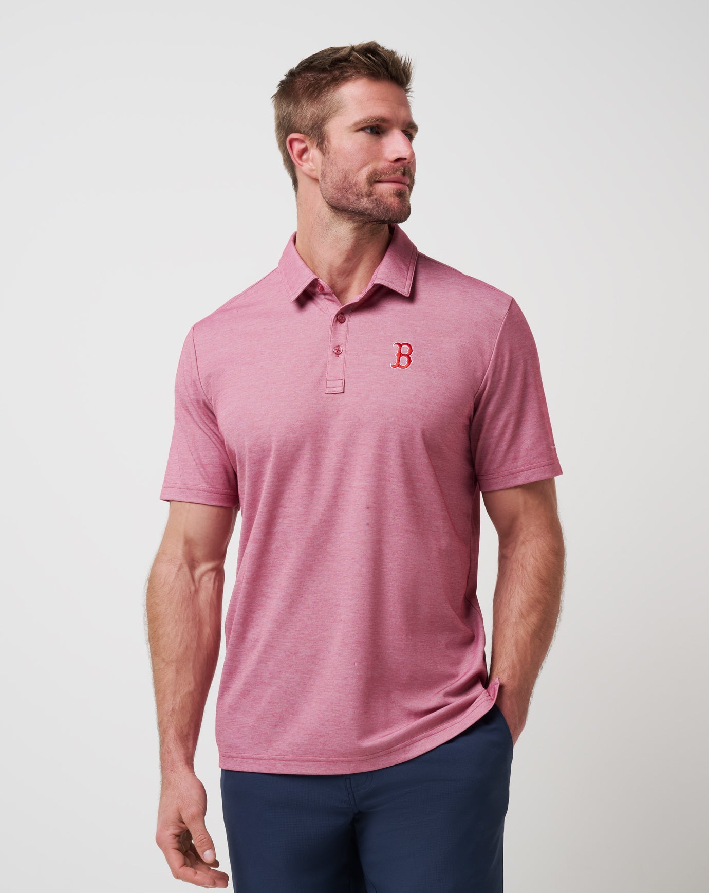 Travis Mathew Boston Red Sox Playoff Pitch Polo