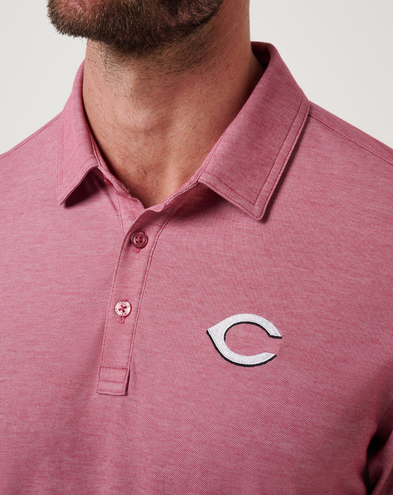 Travis Mathew Cincinnati Reds Playoff Pitch Polo