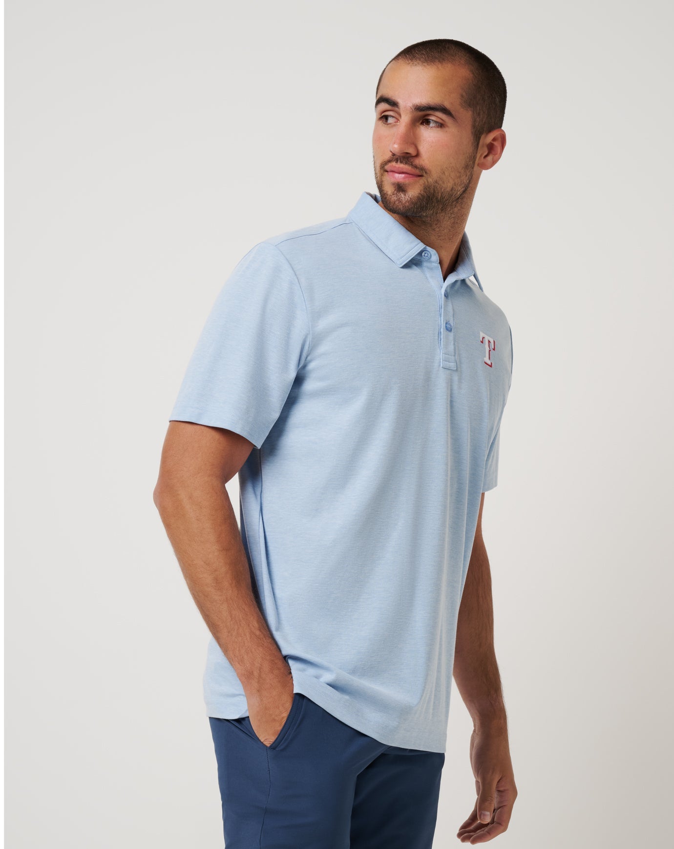 Travis Mathew Texas Rangers Playoff Pitch Polo