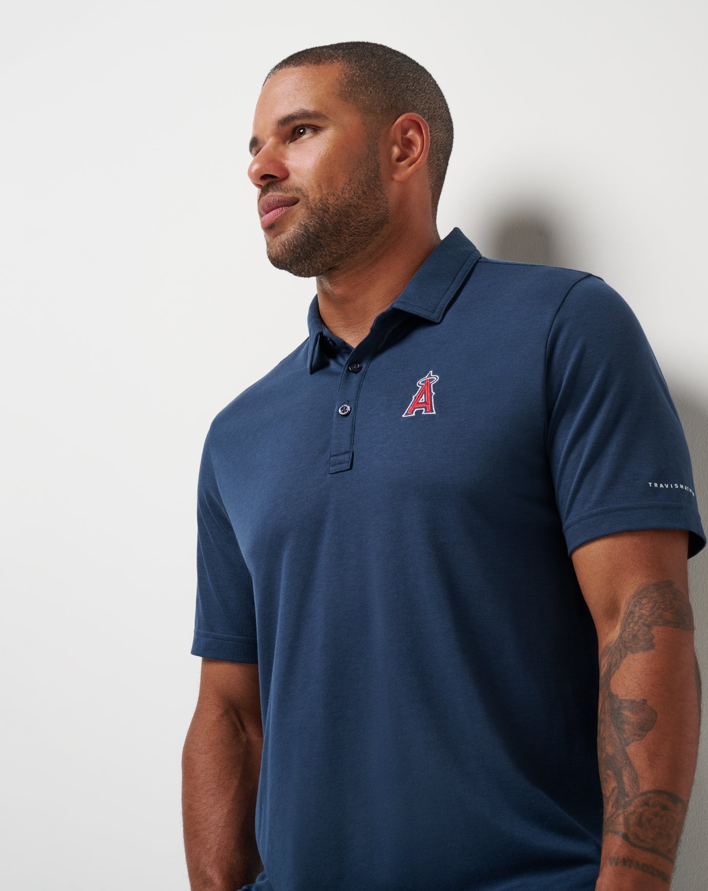 Travis Mathew Los Angeles Angels Playoff Pitch Polo