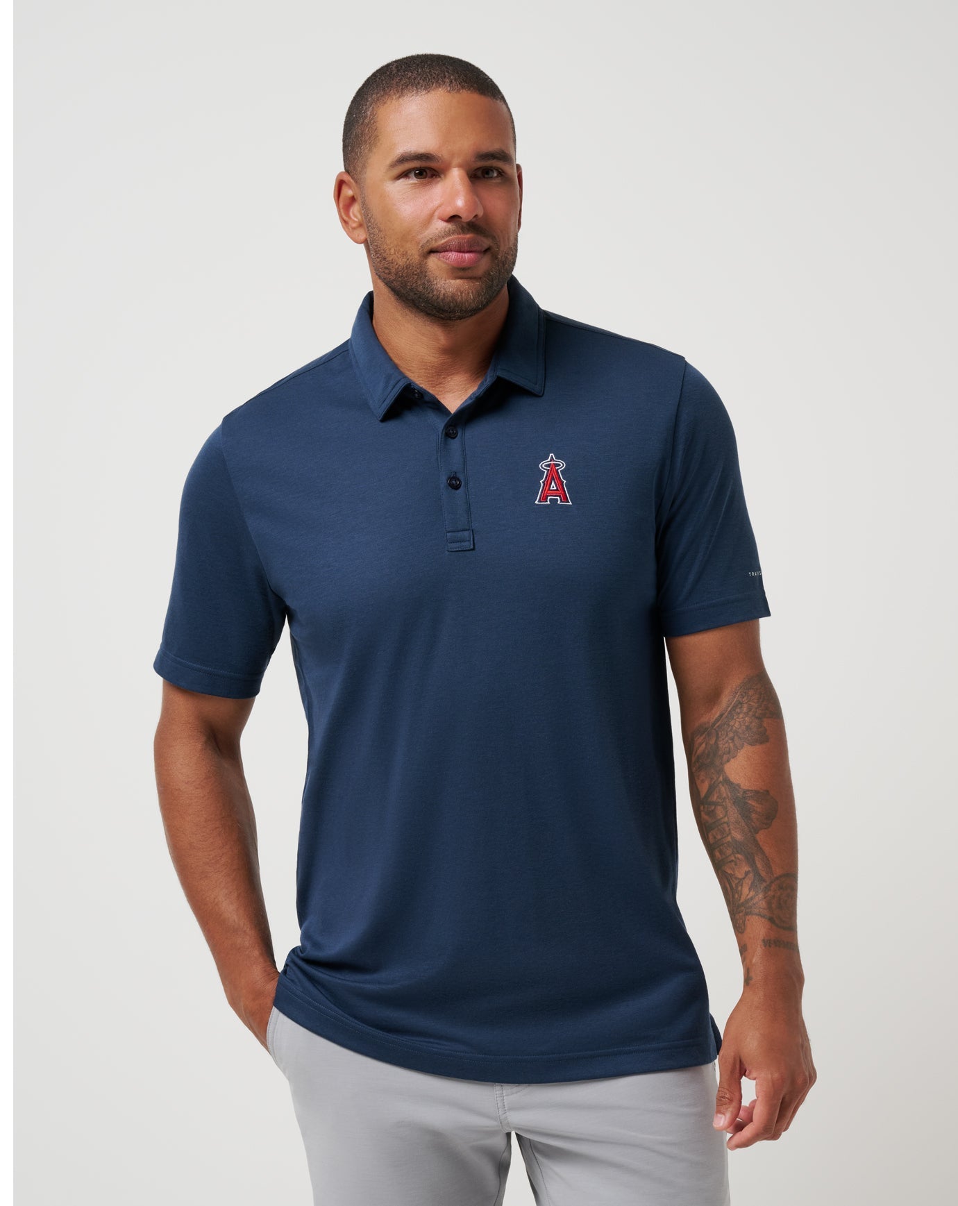 Travis Mathew Los Angeles Angels Playoff Pitch Polo