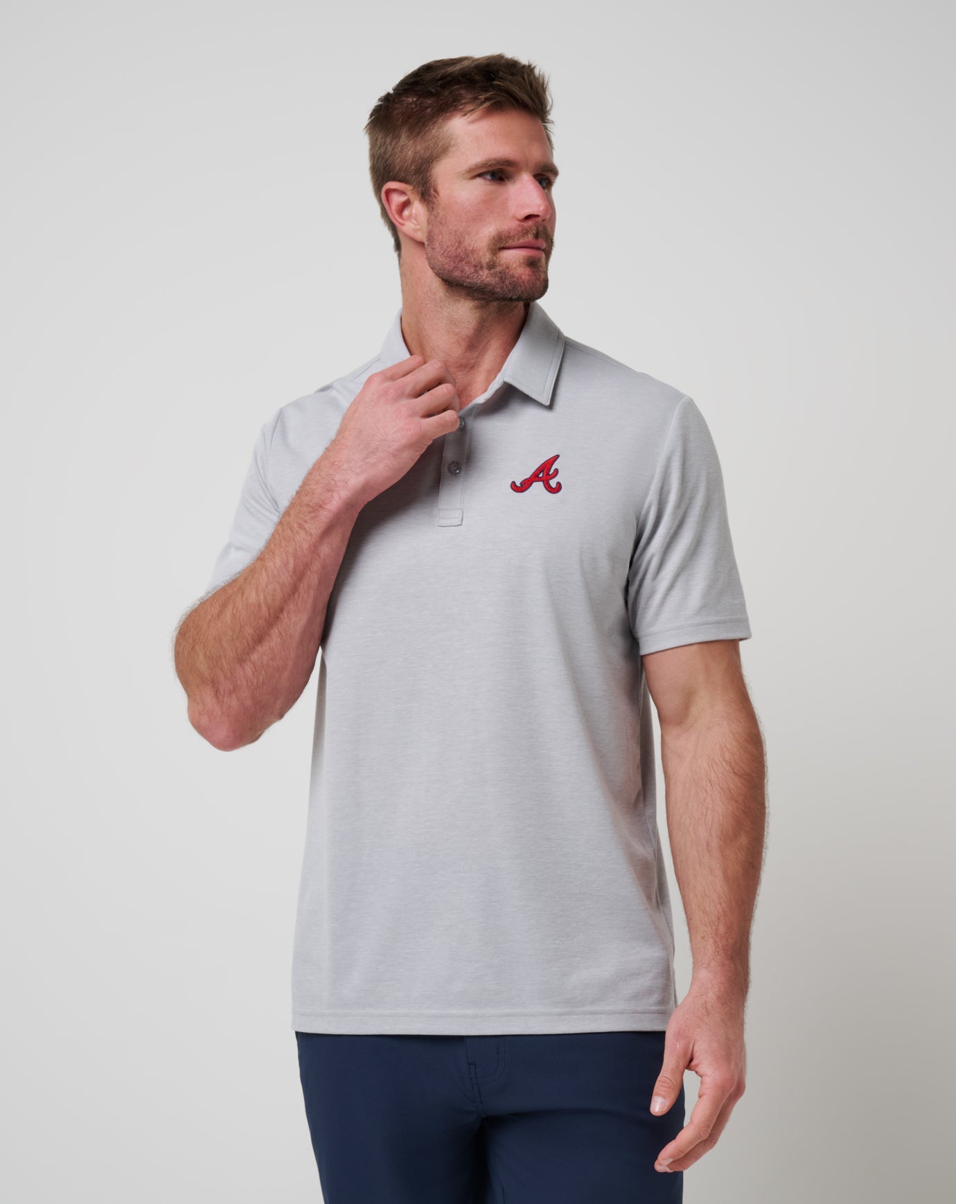 Travis Mathew Atlanta Braves Playoff Pitch Polo